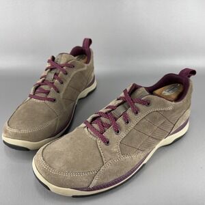 LL Bean Beansport Shoes Womens Size 10 Brown Suede Leather Athletic Hiking Trail